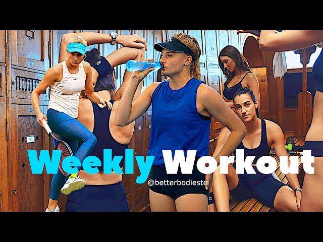 This Week's Episode#dayanayastremska #emiilruusuvuori#yanasizikova #tennisworkout #tennisdrill 