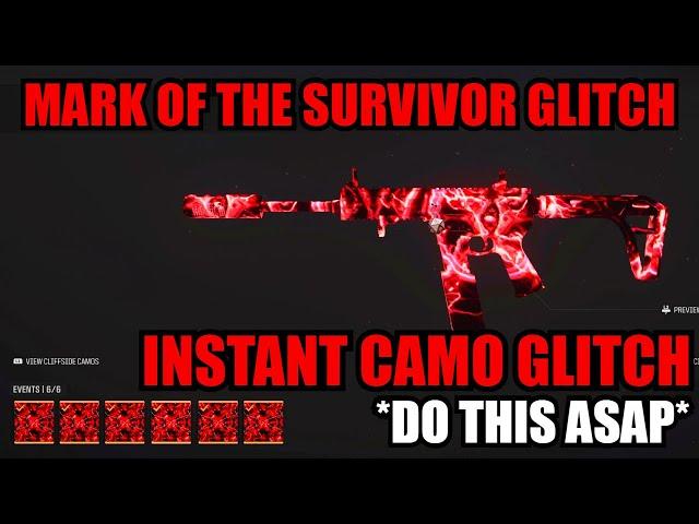 *NEW* MARK OF THE SURVIOR CAMO GLITCH MW3! INSTANT MW3 CAMO GLITCH! MW3 GLITCHES! WARZONE GLITCH!