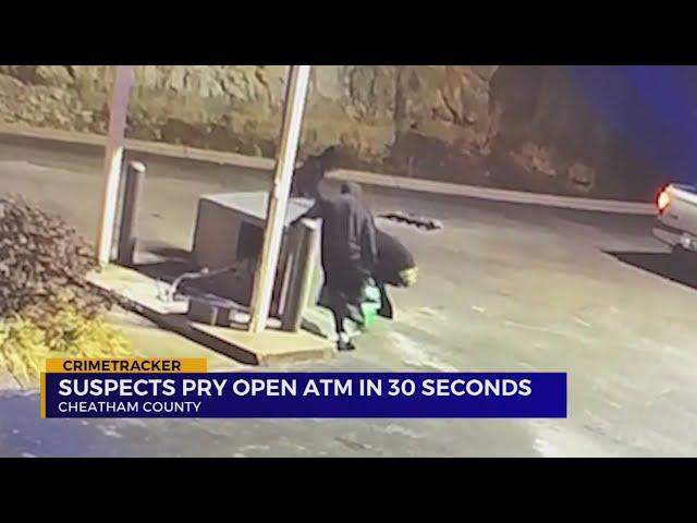 Suspects open ATM in 30 seconds