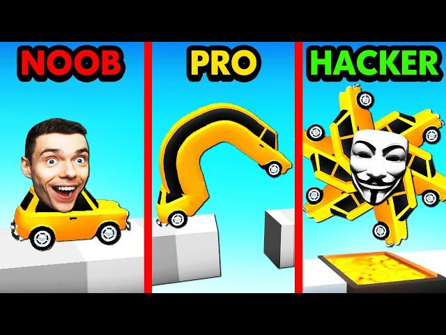 NOOB vs PRO vs HACKER WORM CAR