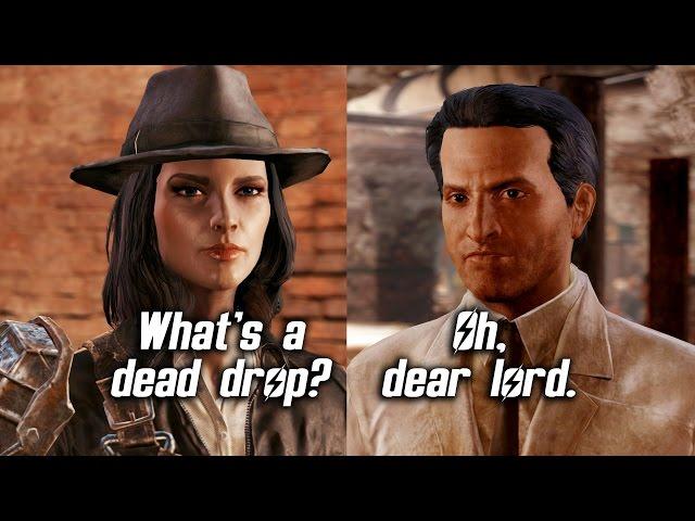 Fallout 4 - What's a Dead Drop? - All Companions Comments