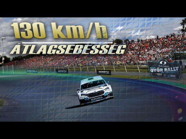 130 -as átlagsebesség I Győr Rally 2024