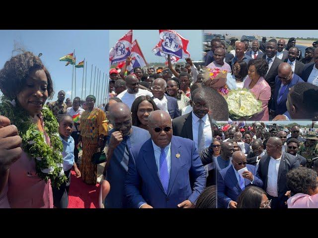 Nana Addo Storms KOTOKA Airport To Welcome New Secretary-General Elect of the Commonwealth To Ghana.