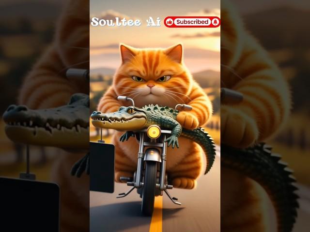 Ai animated Cat funny video #pets #funny #wildlife #shorts