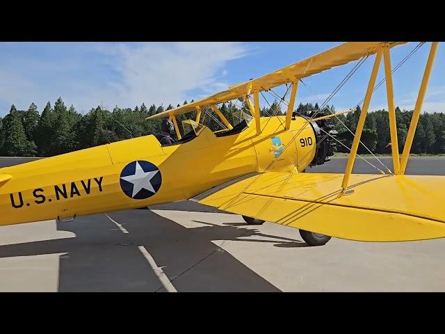 1942 Stearman 300HP Lycoming R-680  Memorial Day 2025 KGOO