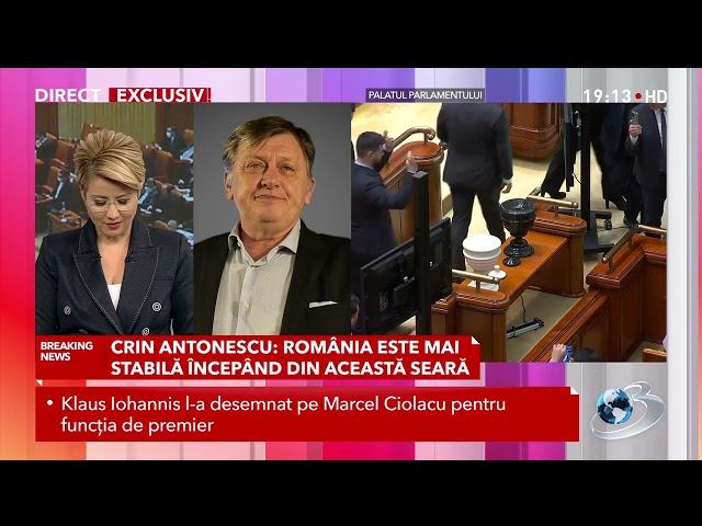 Crin Antonescu, candidatul Coaliției: „Nu credeam că voi reveni în politică”