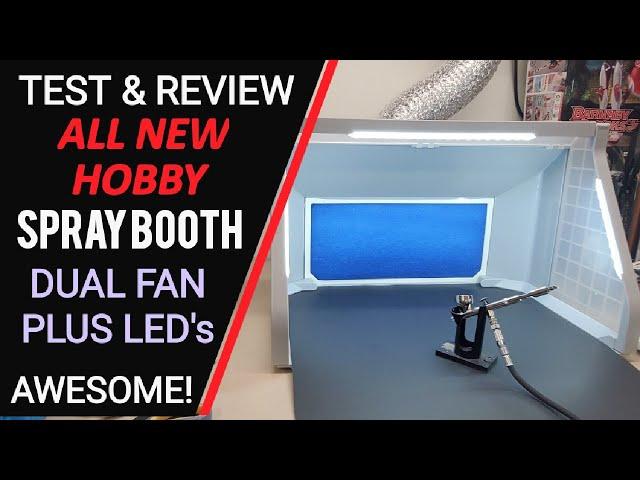 All New Spray Booth Test & Review - Dual Fans Plus LED Lights - Awesome - Plus Room Tour