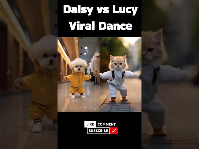 Funny cat vs dog dance #funnycatdance #funnydogdance #catvsdogs #shorts #shortsfeed