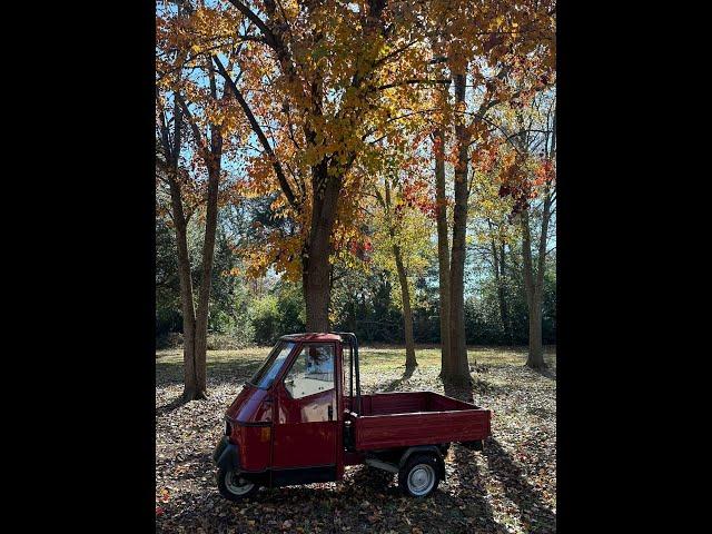 1995 Piaggio Ape 50 Three-Wheel Trike Truck Red 50cc 4 Speed For Sale Aiken, SC Car Cave USA