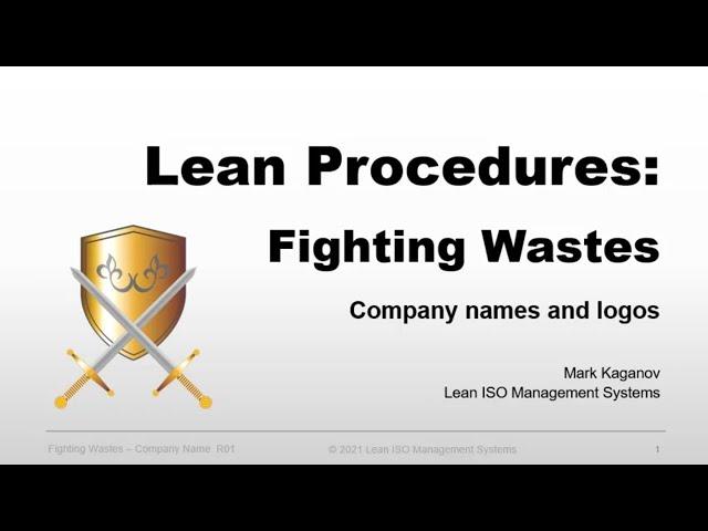 Names and Company's Logos | How to Improve ISO Procedures | Lean ISO Management Systems