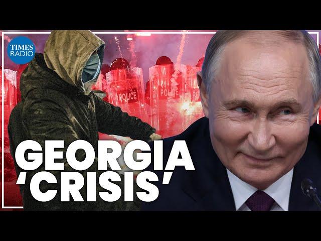 Protests erupt in Georgia against pro-Russian government amid election fraud claims | Gabriel Gavin