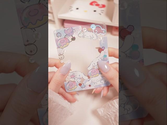 Cinnamoroll DIY with stickers Toploader #shorts #sanrio #cinnamoroll #diy #sticker #craft