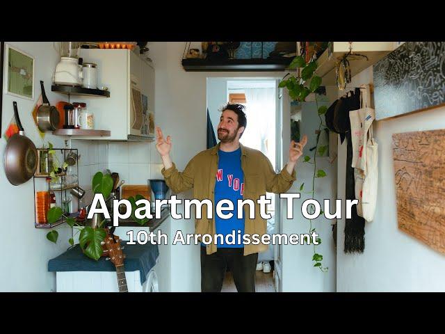 At Home in Paris | American artist lives in 18m² studio with views on Sacre Coeur!