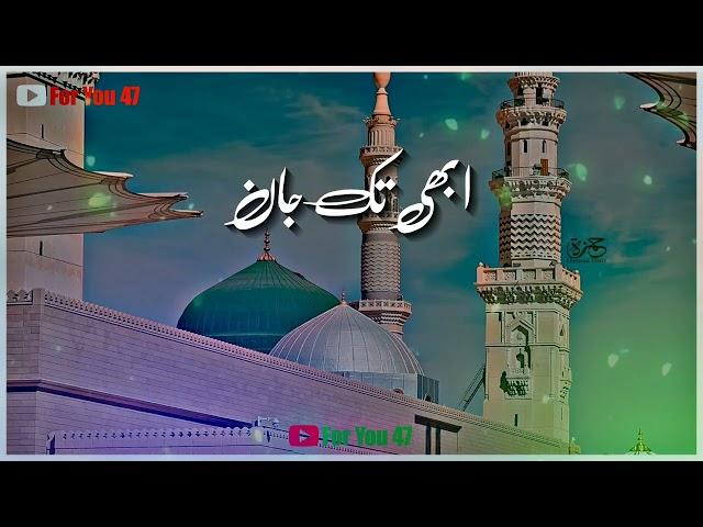 Abhi Tak Dil Wahi Par Hai/ Madina Sharif Status /#subscribe_my_channel #for_you_47 #jummamubarak