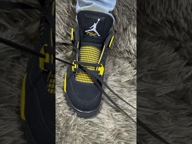 Jordan 4 Bar Laces Tutorial !! *If you love shoes watch this*