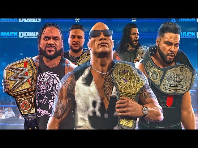 THE BLOODLINE SNATCH ALL THE BELTS! | WWE 2K24 Universe