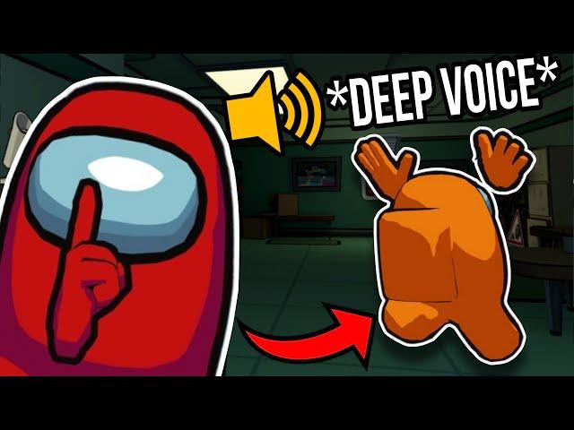 TROLLING with VOICE CHANGER in Among Us VR