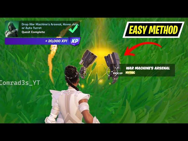 How to Drop War Machine's Arsenal, Hover Jets, or Auto Turret Fortnite