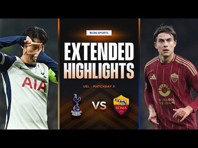 Tottenham vs. Roma: Extended Highlights | UEL League Phase MD 5 | CBS Sports Golazo - Europe