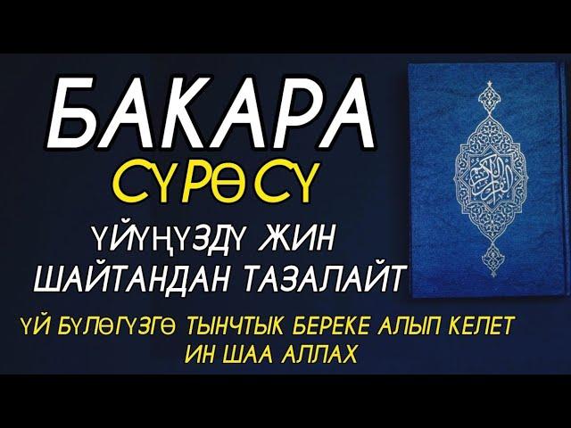 БАКАРА СҮРӨСҮ   ҮЙҮҢҮЗДҮ ЖИН ШАЙТАНДАН ТАЗАЛАЙТ ҮЙ БҮЛӨГҮЗГӨ ТЫНЧТЫК БЕРЕКЕ ООМАТ АЛЫП КЕЛЕТ.