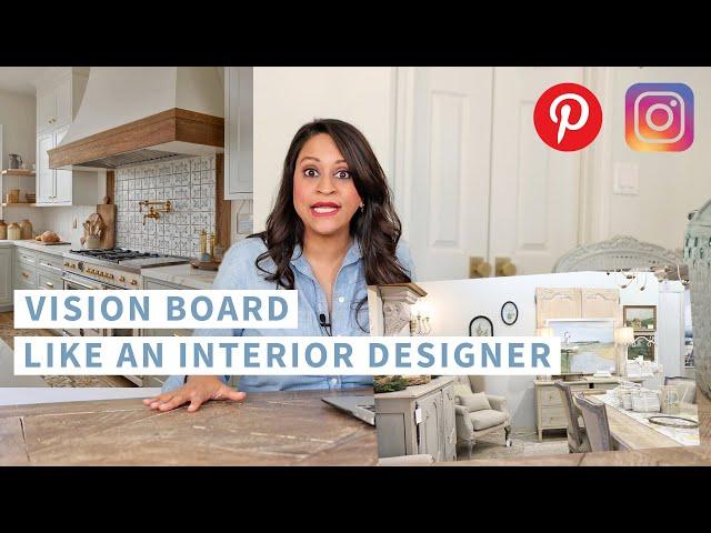 Vision Board Like An Interior Designer | Step 1 On How to Design Your Dream Home | Amitha Verma