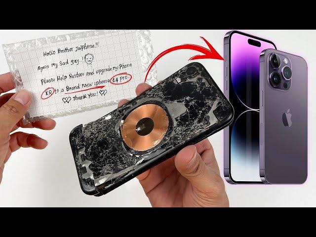 How i Turn Destroyed iPhone XR into a Brand New iPhone 14 Pro with DIY Housing