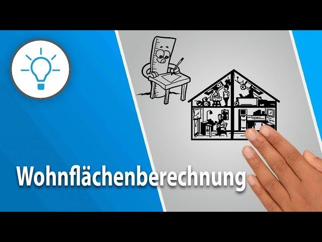 Wohnflächenberechnung einfach erklärt (explain it simple - Erklärvideo)