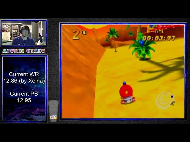 Diddy Kong Racing -- Tricky the Triceratops Shortcut in 12.94