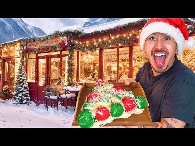 Eating at Christmas Themed Restaurants For 24 Hours...