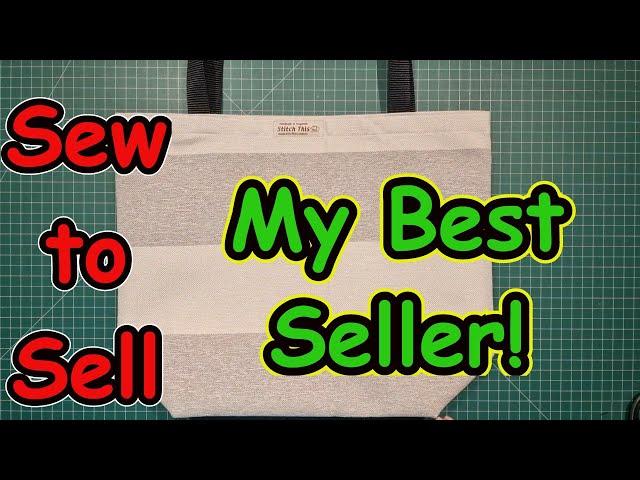 Sew to Sell My best seller Supermarket shopping tote DIY easy beginner market bag making tutorial