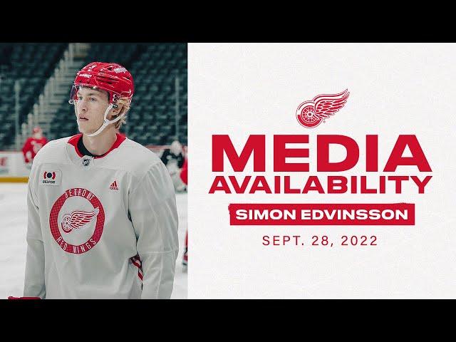 Simon Edvinsson ahead of Chicago vs. Detroit