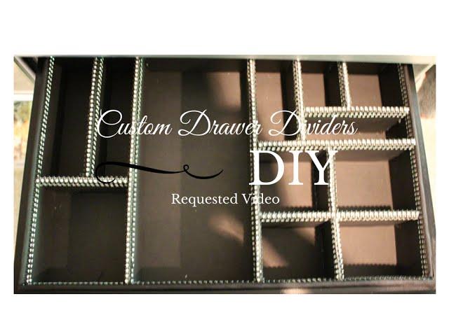 BRE'S BUDGET DIY:   Custom Drawer Dividers