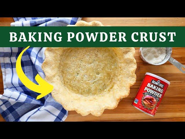 PIE CRUST MASTER CLASS with Baking Powder | Light and Flakey! 