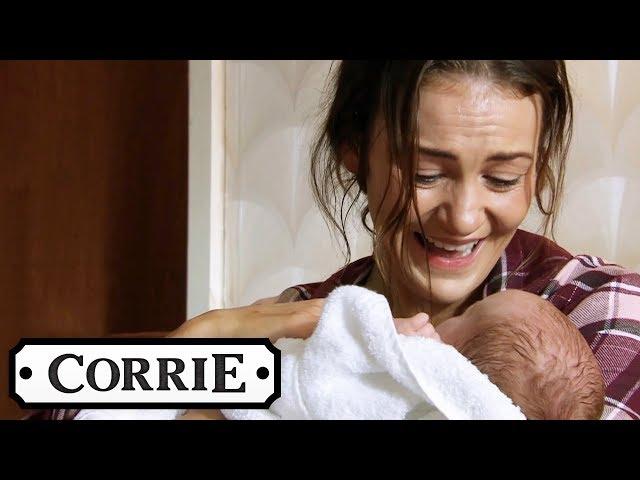 Vicky Gives Birth with Michelle's Help | Coronation Street