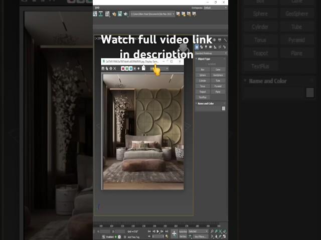 Bed Back Panel Design In 3ds Max | Esthetic Space Decor