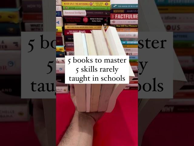 5 books to master 5 skills rarely taught in schools