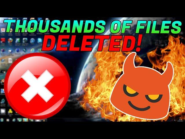SCAMMER RAGES WHEN I DELETE THOUSANDS OF HIS FILES!