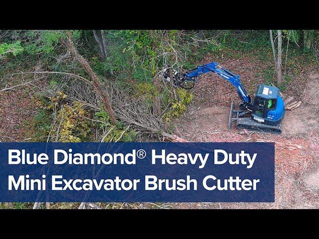 Blue Diamond® Heavy Duty Mini Excavator Brush Cutter