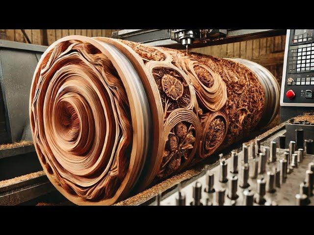 Carving A Giant Redwood Tree Using Dangerous Engineering Skills // By DT Woodworking