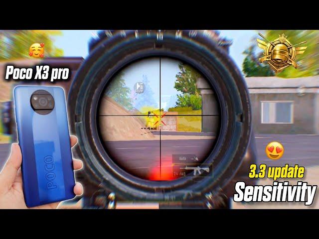 Poco x3 pro New zero recoil sensitivity settings for pubg mobilein 2024 New update android sensi