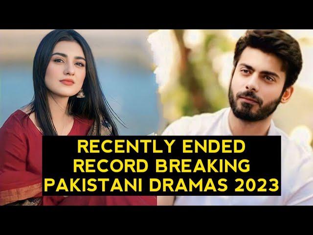 Top 15 Recently Ended Record Breaking Pakistani Dramas 2023