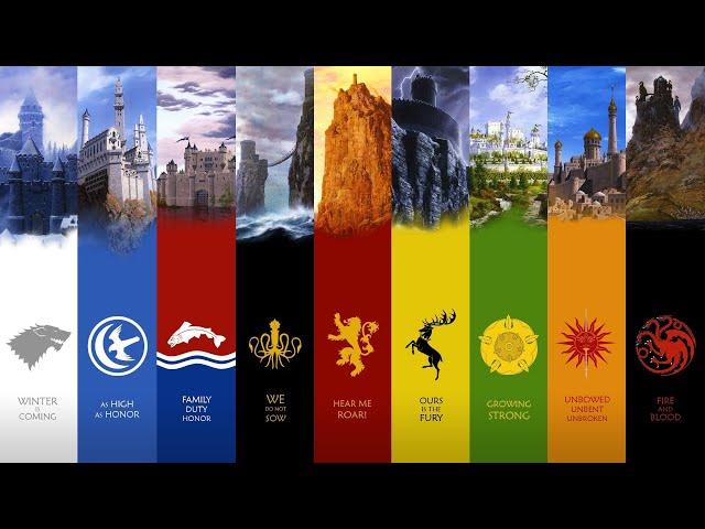 Game of Thrones - All Great Houses Theme Songs