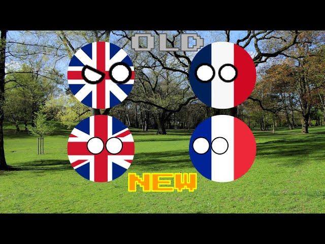 France and United Kingdom(UK) Old  flags vs NEW Flags (Read Discription)