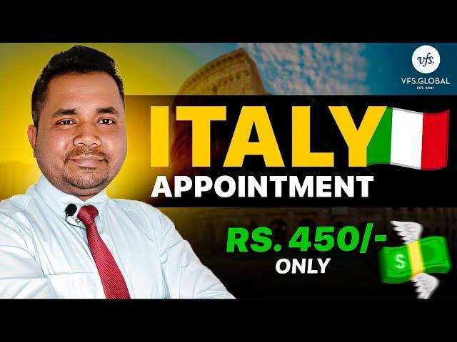 How to book vfs appointment for Italy? How to apply vfs appointment Italy? 2025