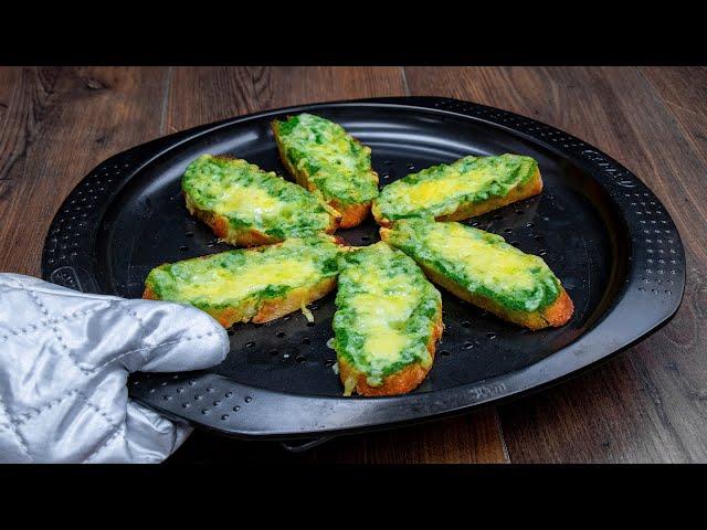 Ein schneller Snack, der mich immer rettet. Ciabatta mit Knoblauch und Käse| Schmackhaft.tv