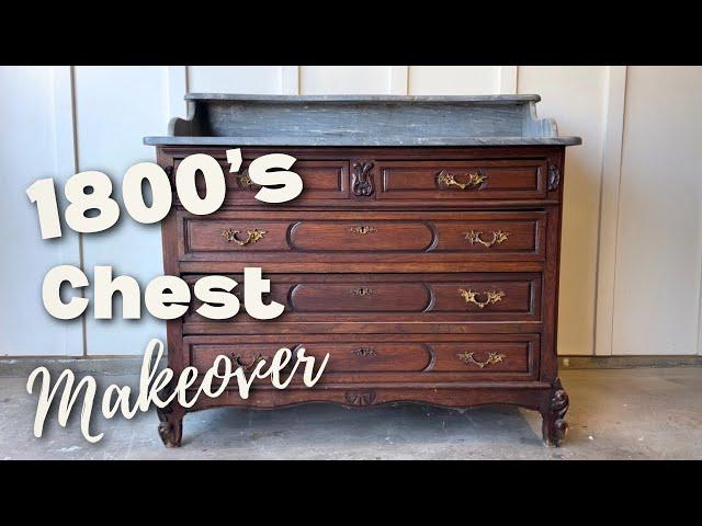 REFINISHING Marble And REVIVING A Chest From the 1800's