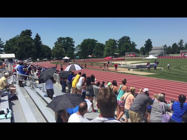 Arianna Mack 2016 Indiana USATF Championships 100M 3rd Place