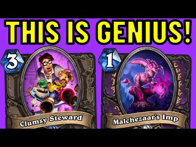 Clumsy Steward is SO GOOD in Discard Warlock!