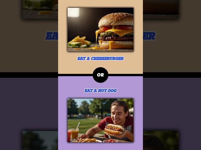 Cheeseburger Vs Hot Dog: The Ultimate Food Preference Showdown