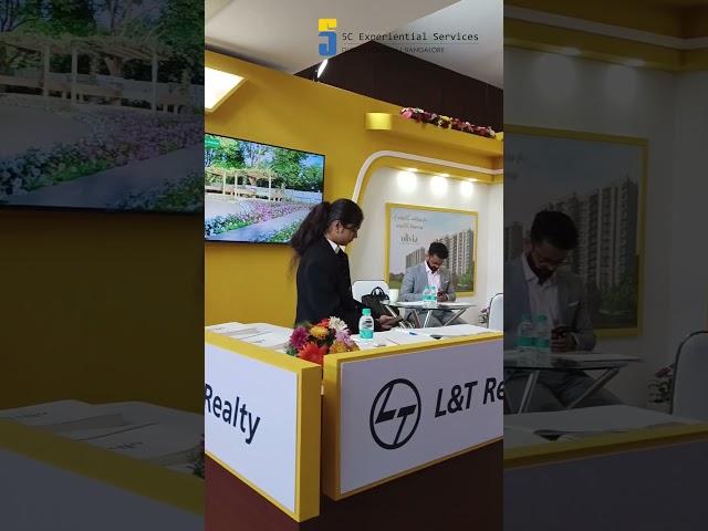 Exhibition stall design and installation for L&T Realty at The Realty Investment Expo 2023